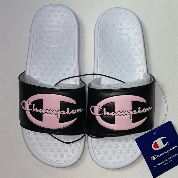 New Champion Women's Super Slide Black Sandals - Picture 3 of 12